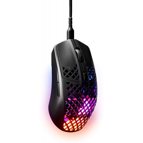 SteelSeries Gaming Mouse Aerox 3, Optical, RGB LED light, Black-Klaviatūros, pelės ir