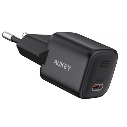 Sieninis kroviklis Aukey Wall Charger PA-B1 Mini USB-C, 20 W-Akumuliatoriai ir