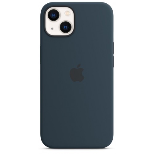 DĖKLAS APPLE iPhone 13 Silicone Case with MagSafe – Abyss Blue-Dėklai-Mobiliųjų telefonų