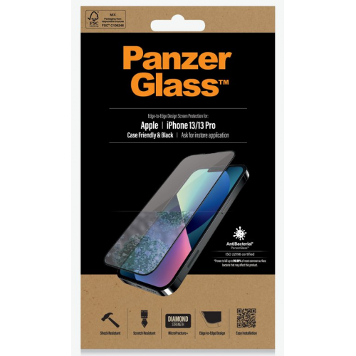 Apsauginis stiklas PREMIUM TEMPERED biometric glass screen protector full cover for iPhone