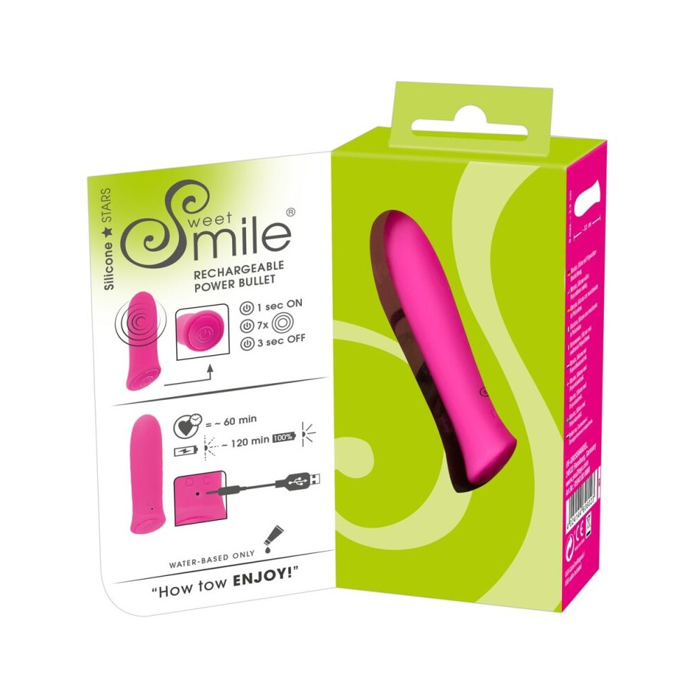 Sweet Smile vibratorius Pirštukas (rožinė)-Klasikiniai vibratoriai-Vibratoriai