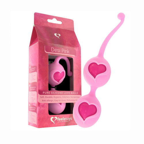 Rožiniai meilės kamuoliukai-Vaginaliniai kamuoliukai-Sekso prekės moterims