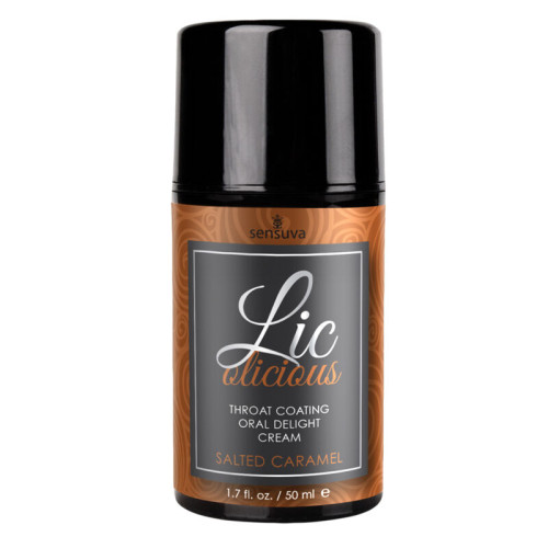 Lic-o-licious Salted Caramel oralinis lubrikantas (50 ml)-Oraliniai lubrikantai-Lubrikantai