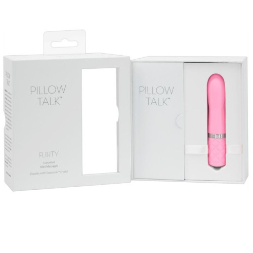Pillow Talk Flirty vibratorius (rožinis)-Mini vibratoriai-Vibratoriai