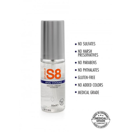 S8 cooling analinis lubrikantas (50 ml)-Analiniai lubrikantai-Lubrikantai, afrodiziakai ir kita
