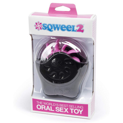 Oralinio sekso žaislas Sqweel 2 (Juodas)-Klitoriniai vibratoriai-Vibratoriai
