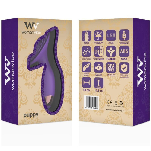WV woman Puppy vibratorius (violetinė)-Klitoriniai vibratoriai-Vibratoriai