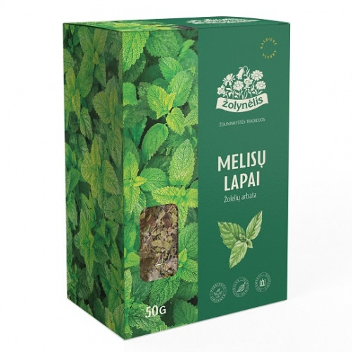 Žolynėlis žolelių arbata Melisų lapai, 50g-Vaisinė arbata-Arbata