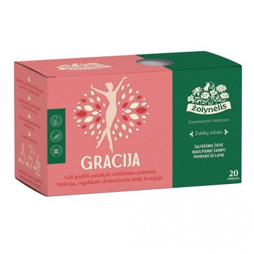 Žolynėlis žolelių arbata Gracija, 30g (1,5x 20)-Vaisinė arbata-Arbata
