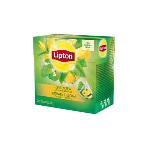 Žalioji arbata LIPTON Lemon & Melissa, 20 vnt.-Žalioji arbata-Arbata