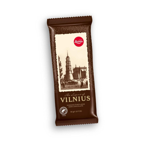 Juodasis šokoladas, LAIMA, Vilnius, 90g-Šokoladas-Saldumynai