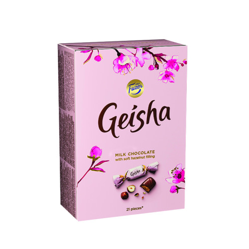 Šokoladiniai saldainiai GEISHA, su riešutų įdaru, 150 g-Saldainiai-Saldumynai