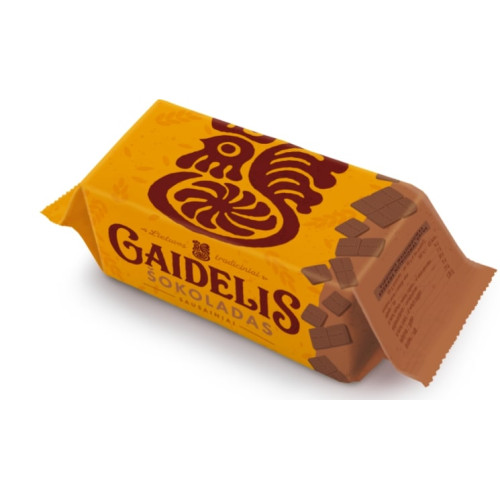 Sausainiai GAIDELIS, šokolado skonio, 160 g-Sausainiai-Saldumynai