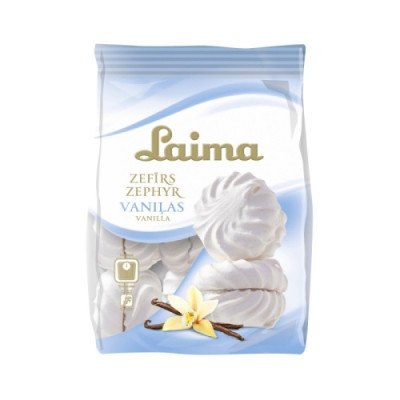 Zefyrai LAIMA, vanilės skonio, 200 g-Zefyrai, chalva-Saldumynai