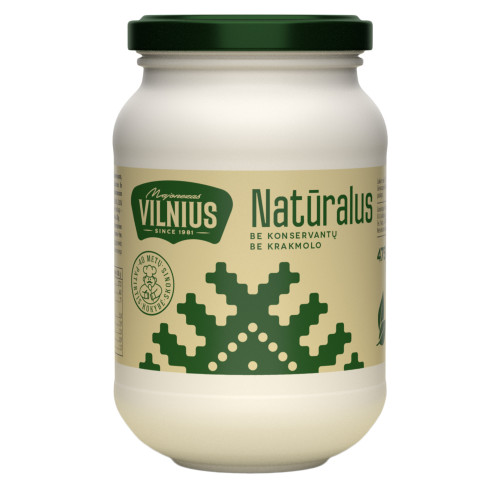 Majonezas VILNIUS Natūralus, 475 ml/420 g-Padažai-Bakalėja