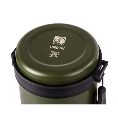 G21 termosas gerti, 1000 ml, chaki žalias su rankena-Gertuvės, termo puodeliai-Virtuvės