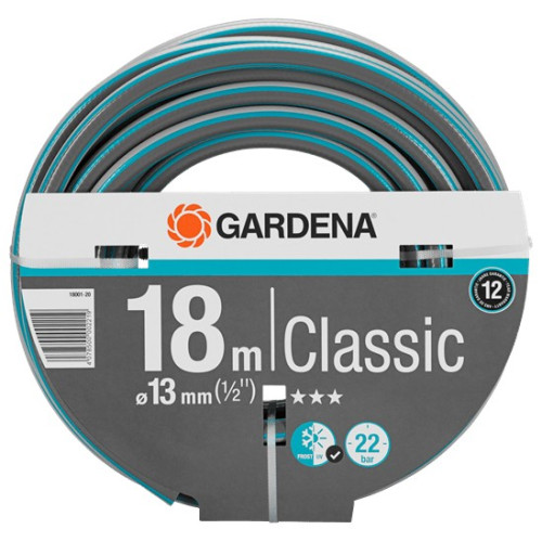 &34Classic&34 žarna 13 mm (1/2 col.) Gardena 18001-20, 967246401-Laistymo sistemų