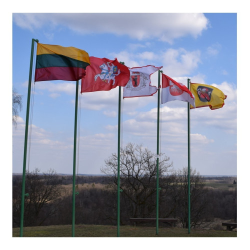 Žemaitijos vėliava 100x170 cm su kisene ir raisteliais-Vėliavos-Prekės šventei
