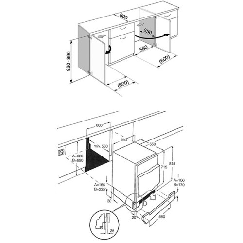 Šaldiklis SMEG U3F082P-Šaldikliai ir šaldymo dėžės-Stambi virtuvės technika