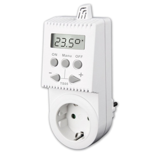 Kištukinis neprogramuojamas termostatas (termoreguliatorius) TS05-Klimato kontrolės