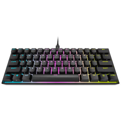 Corsair K65 RGB MINI 60% Mechanical Gaming Keyboard, RGB LED light, US, Wired, Black-Gaming