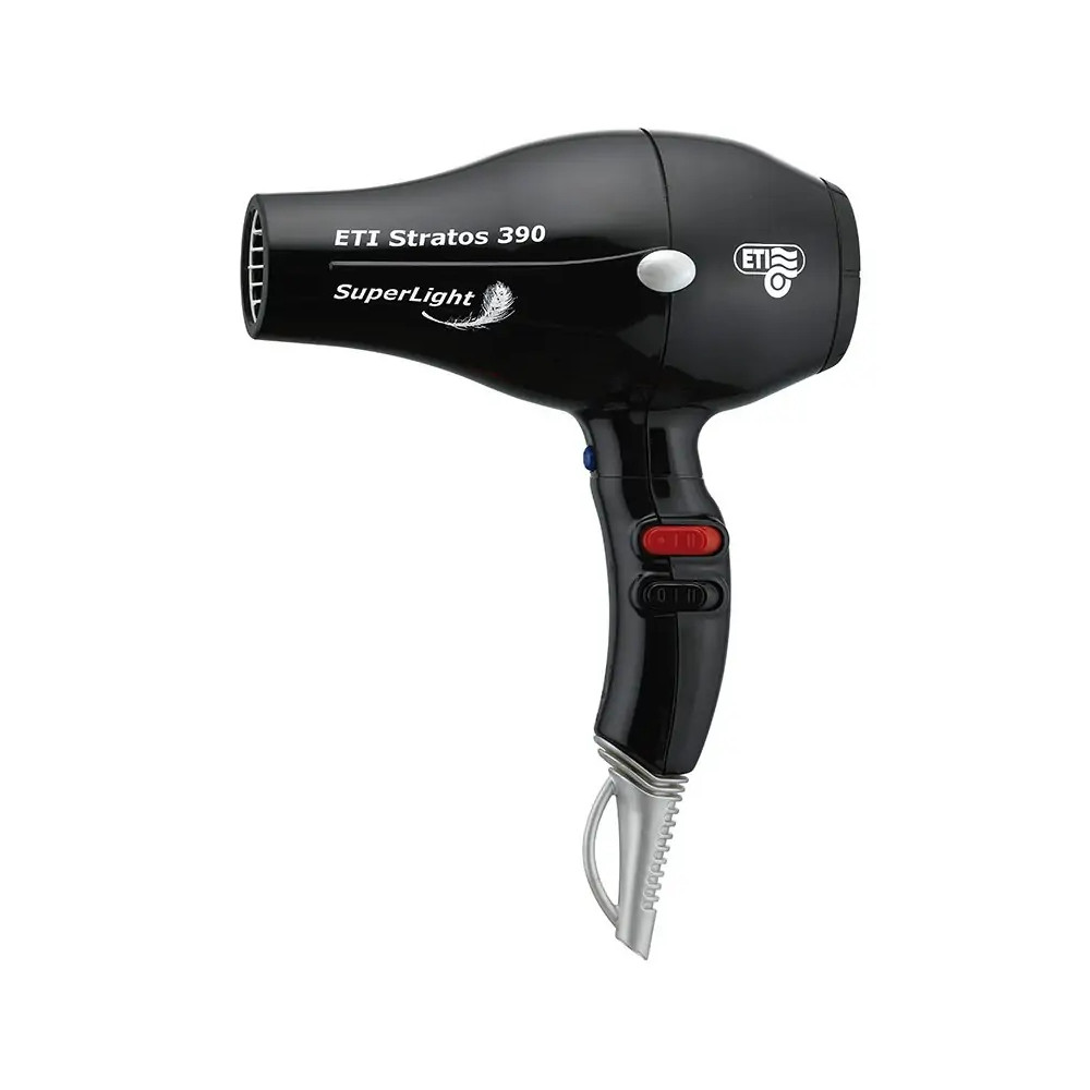 ETI STRATOS 390 SuperLight Black-Plaukų džiovintuvai-Plaukų priežiūros prietaisai