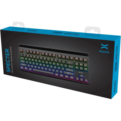 ŽAIDIMŲ KLAVIATŪRA NOXO Specter Mechanical gaming keyboard, Blue Switches, EN-Gaming