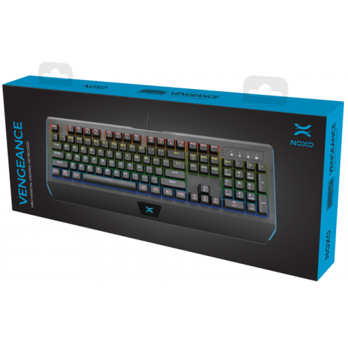 ŽAIDIMŲ KLAVIATŪRA NOXO Vengeance Mechanical gaming keyboard, Blue Switches, EN-Gaming