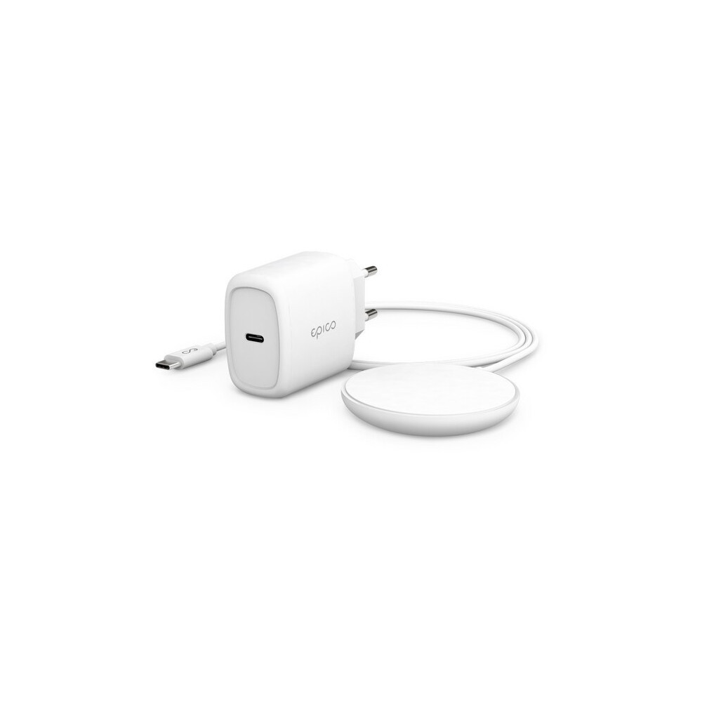 Kabelis Epico Magnetic Wireless Charging Cable Bundle 7,5W/15W - With USB-C Cable & 20W PD