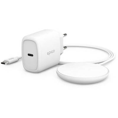 Kabelis Epico Magnetic Wireless Charging Cable Bundle 7,5W/15W - With USB-C Cable & 20W PD