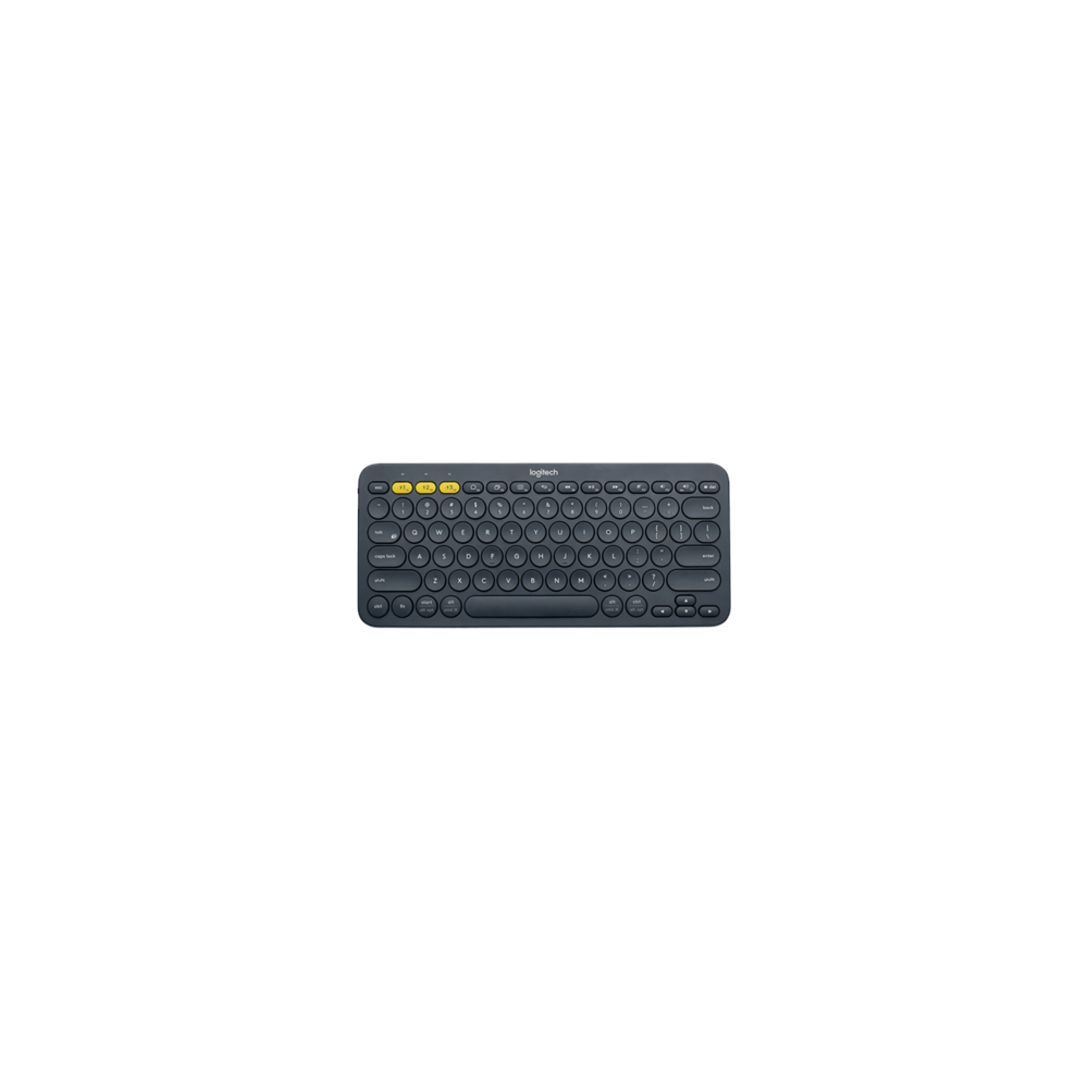Klaviatūra belaidė Logitech K380 Multi-Device bluetooth (920-007584), juoda/pilka-Klaviatūros