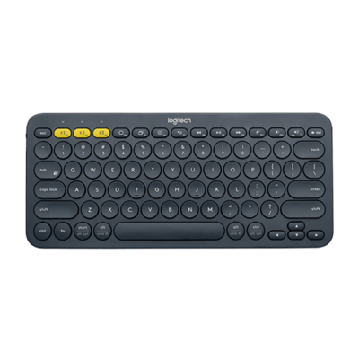 Klaviatūra belaidė Logitech K380 Multi-Device bluetooth (920-007584), juoda/pilka-Klaviatūros