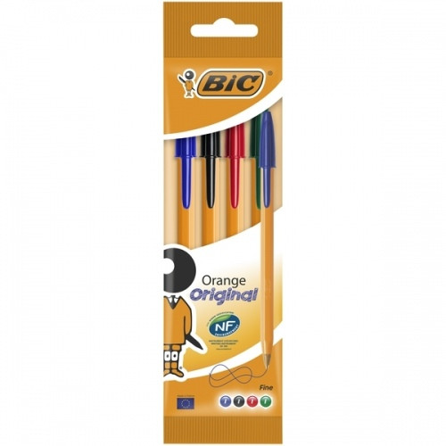 BIC Spalvotų tušinukų rinkinys Orange fine 0.8 mm, 4 vnt. 601231-Neoriginalios spausdintuvų
