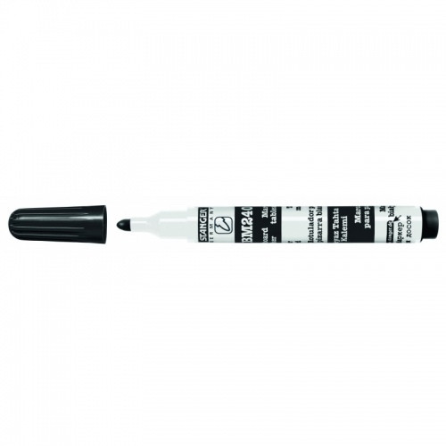 Stanger Baltos lentos žymeklis BM240 1-3 mm, juodas, pakuotėje 10 vnt. 321091-Žymekliai