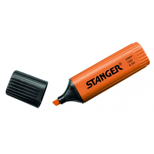 Stanger Teksto žymeklis 1-5 mm, oranžinis, pakuotėje 10 vnt. 180002000-Žymekliai-Rašymo