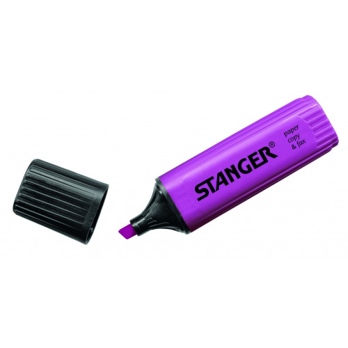 Stanger Teksto žymeklis 1-5 mm, tamsiai violetinis, pakuotėje 10 vnt