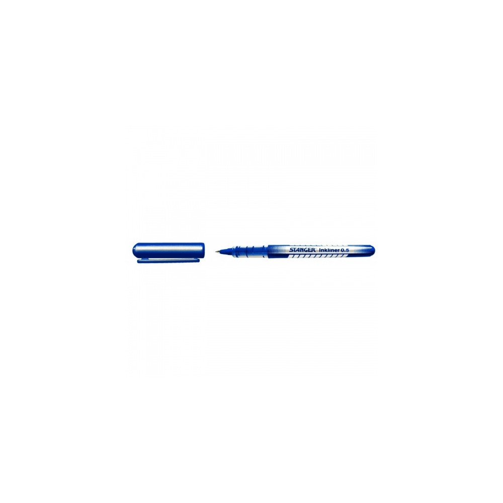 Stanger Rašiklis Solid InkLiner 0.5 mm, mėlynas, pakuotėje 10 vnt. 7420002-Rašikliai-Rašymo
