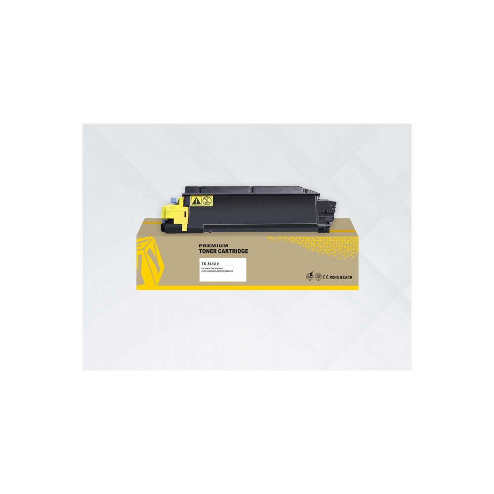 Neoriginali HYB Kyocera TK-5140Y (1T02NRANL0), geltona kasetė-HYB-Neoriginalios kasetės Kyocera