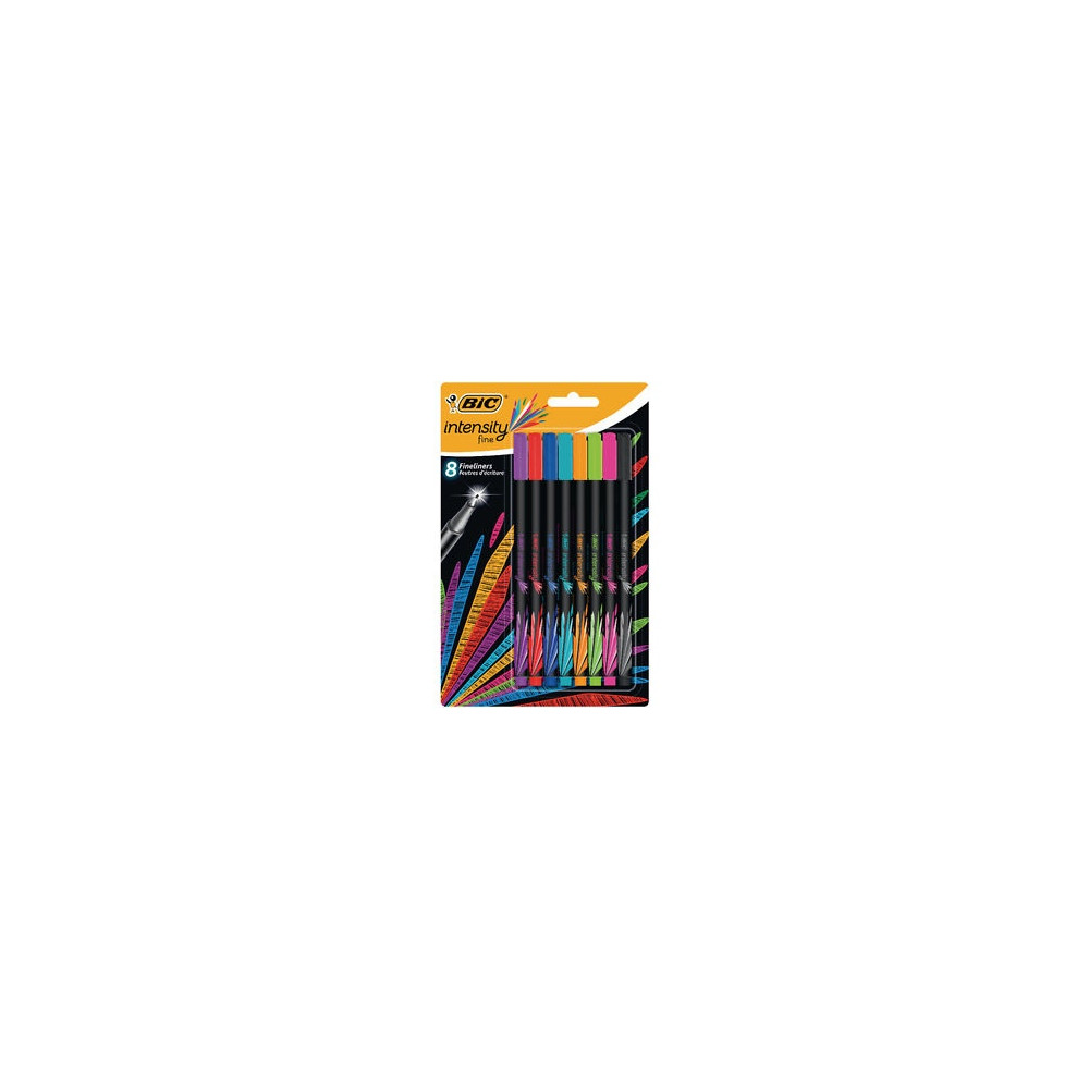Bic Rašiklių rinkinys FineLiners Intensity Fine 0.4 mm, 8 spalvų rinkinys 449268-Neoriginalios