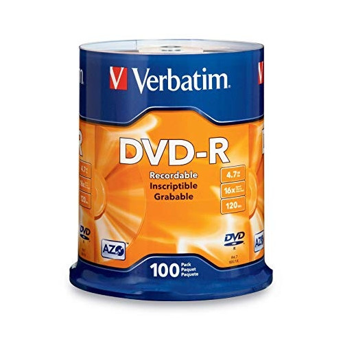 Verbatim DVD-R 4,7GB 16X CAKE*100 43549-Kompaktinės plokštelės-Kompiuterių priedai