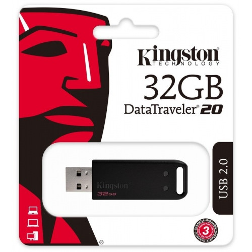 USB atmintinė Kingston 32GB DT USB 2.0-USB raktai-Išorinės duomenų laikmenos