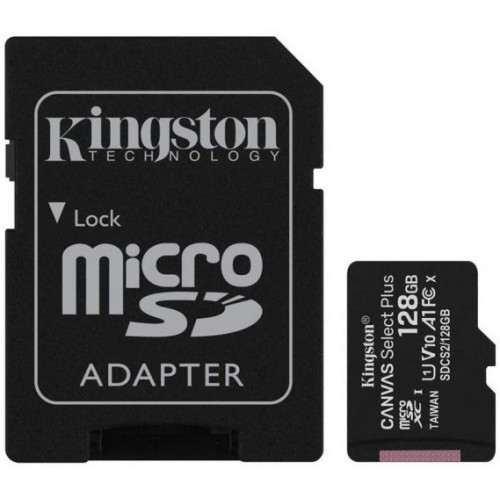 Kingston SDCS/128 GB Canvas Plus, atminties kortelė-Atminties kortelės-Išorinės duomenų