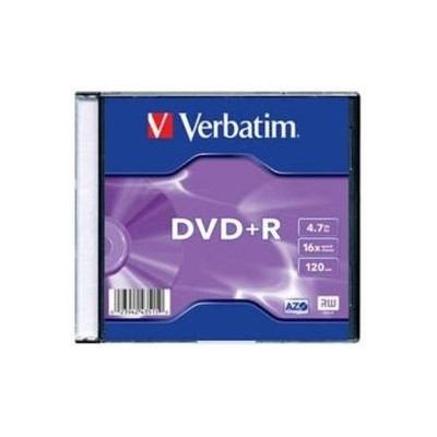 Verbatim DVD+R vokelyje 1vnt. 16x 4.7GB-Kompaktinės plokštelės-Kompiuterių priedai