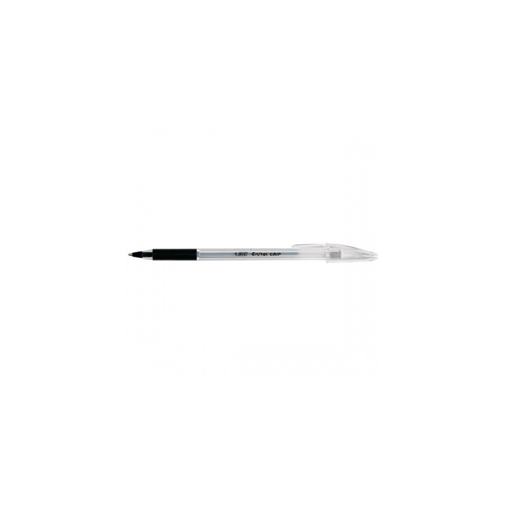 Bic Tušinukas Ball pen Cristal Grip 1.0 mm, juodas, 1 vnt. 004054-Neoriginalios spausdintuvų