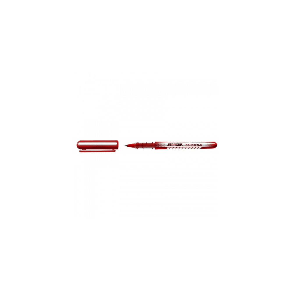 Stanger Rašiklis Solid InkLiner 0.5 mm, raudonas, 1 vnt. 7420003-Rašikliai-Rašymo priemonės