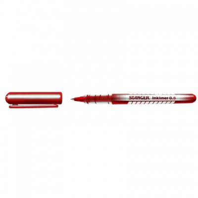 Stanger Rašiklis Solid InkLiner 0.5 mm, raudonas, 1 vnt. 7420003-Rašikliai-Rašymo priemonės