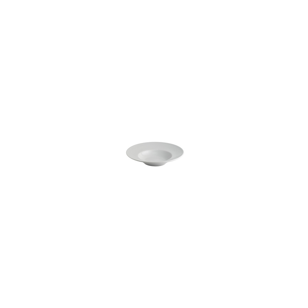 Lėkštė M699, gili, plačiu krašteliu, porcelianas, 340 ml, D 27 cm, vnt-Lėkštės