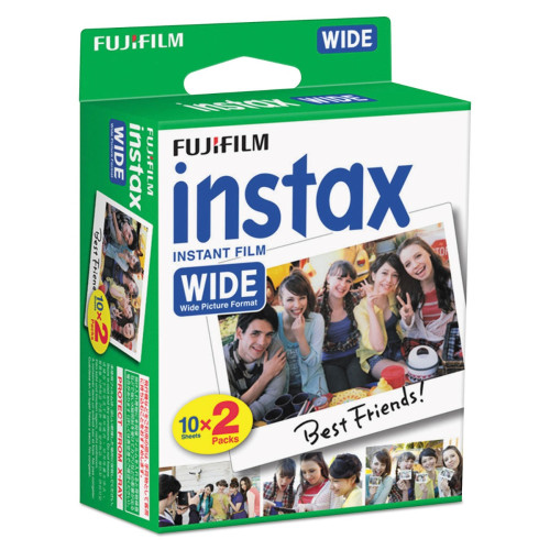 Momentinė fotoplokštė INSTAX WIDE GLOSSY(10plx2)-Momentiniai fotoaparatai-Fotoaparatai ir jų