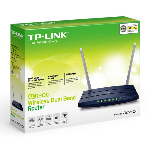 Routeris TP-Link C50V3-Bevielio ryšio įranga-Tinklo įranga
