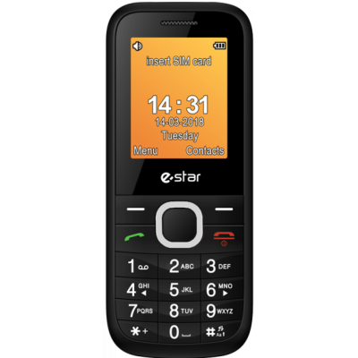 MOBILUSIS TELEFONAS eSTAR X18 Feature Phone Dual SIM Silver-Mygtukiniai telefonai-Mobilieji